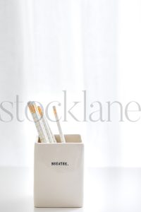 Vertical stock photo of pencils