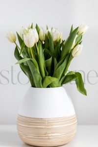 Vertical stock photo of flowers in vase