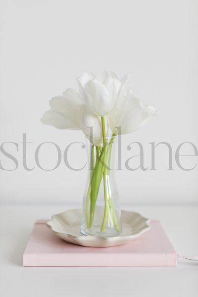 Vertical stock photo of flowers in vase