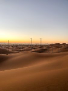 Vertical stock photo of desert sunrise