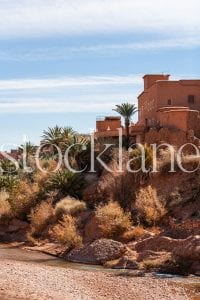 Vertical stock photo of moroccan building