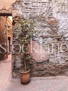 Vertical stock photo of Moroccan streets