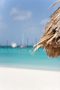 Vertical stock photo of white beach