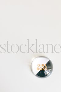 Verticle stock photo of paperweight