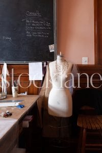 Vertical stock photo of dress form
