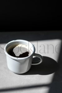 Vertical stock photo of coffee cup
