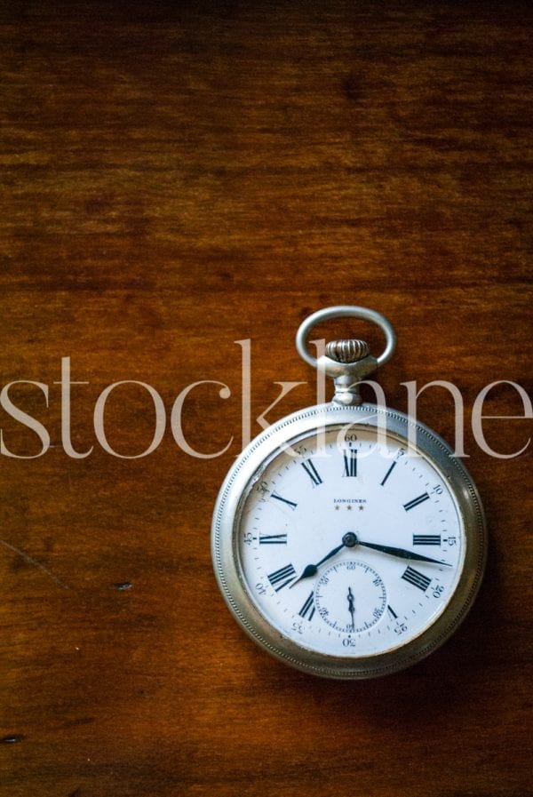 Vertical Stock photo of vintage pocket watch