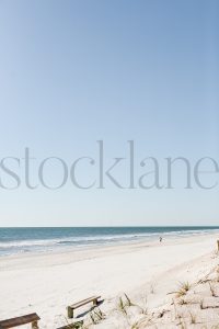 Vertical stock photo of the beach