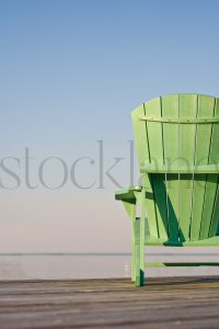 Vertical Stock photo of an adirondack chair