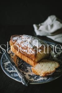 Vertical stock photo of coffee cake