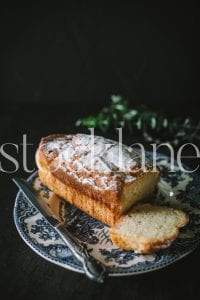 Vertical stock photo of coffee cake