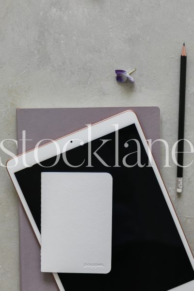 Vertical stock photo of ipad