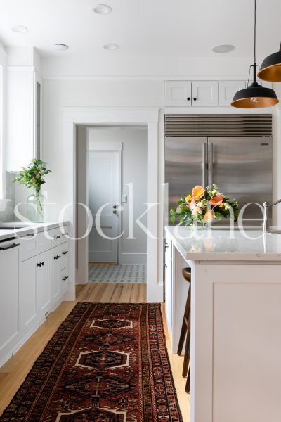 Vertical stock photo of kitchen