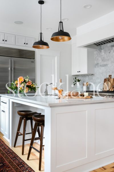 Vertical stock photo of kitchen