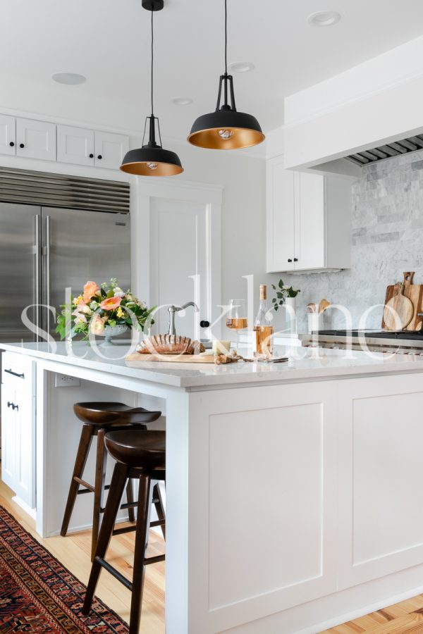 Vertical stock photo of kitchen