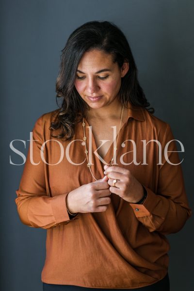 Vertical stock photo of a woman.