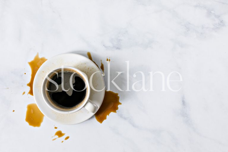 Horizontal stock photo of a coffee cup