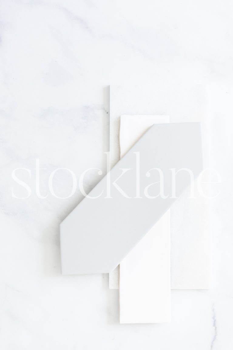 Vertical stock photo of tile samples