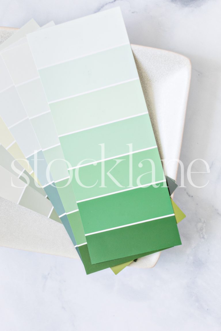 Vertical stock photo of color swatches