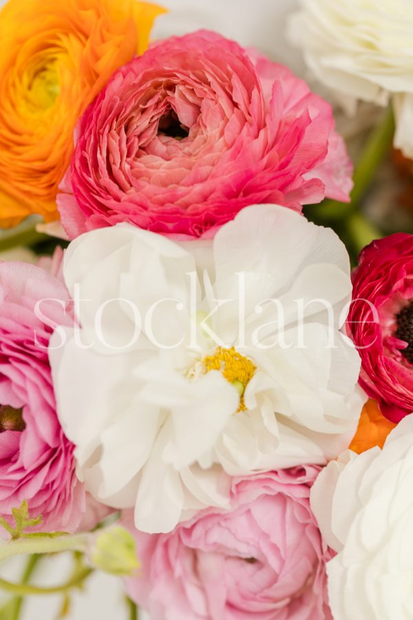 Vertical stock photo of a bouquet of flowers