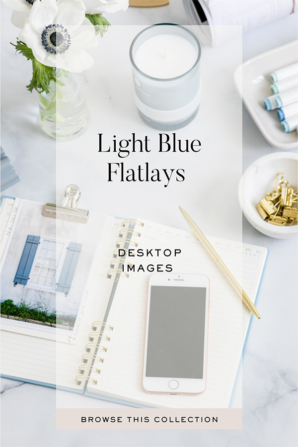 Light Blue Flatlays